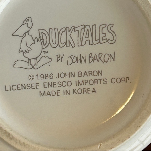 "VALEDUCKTORIAN" DUCKTALES Vintage Coffee Mug 1986 - Picture 6 of 6